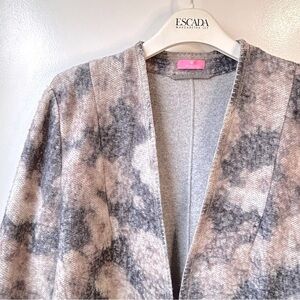 BASLER Wool Blend Soft Floral Textured Cardigan